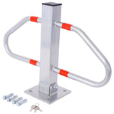 Bollard Pole Barrier with Lock - Gray - Fab Heavy Parts