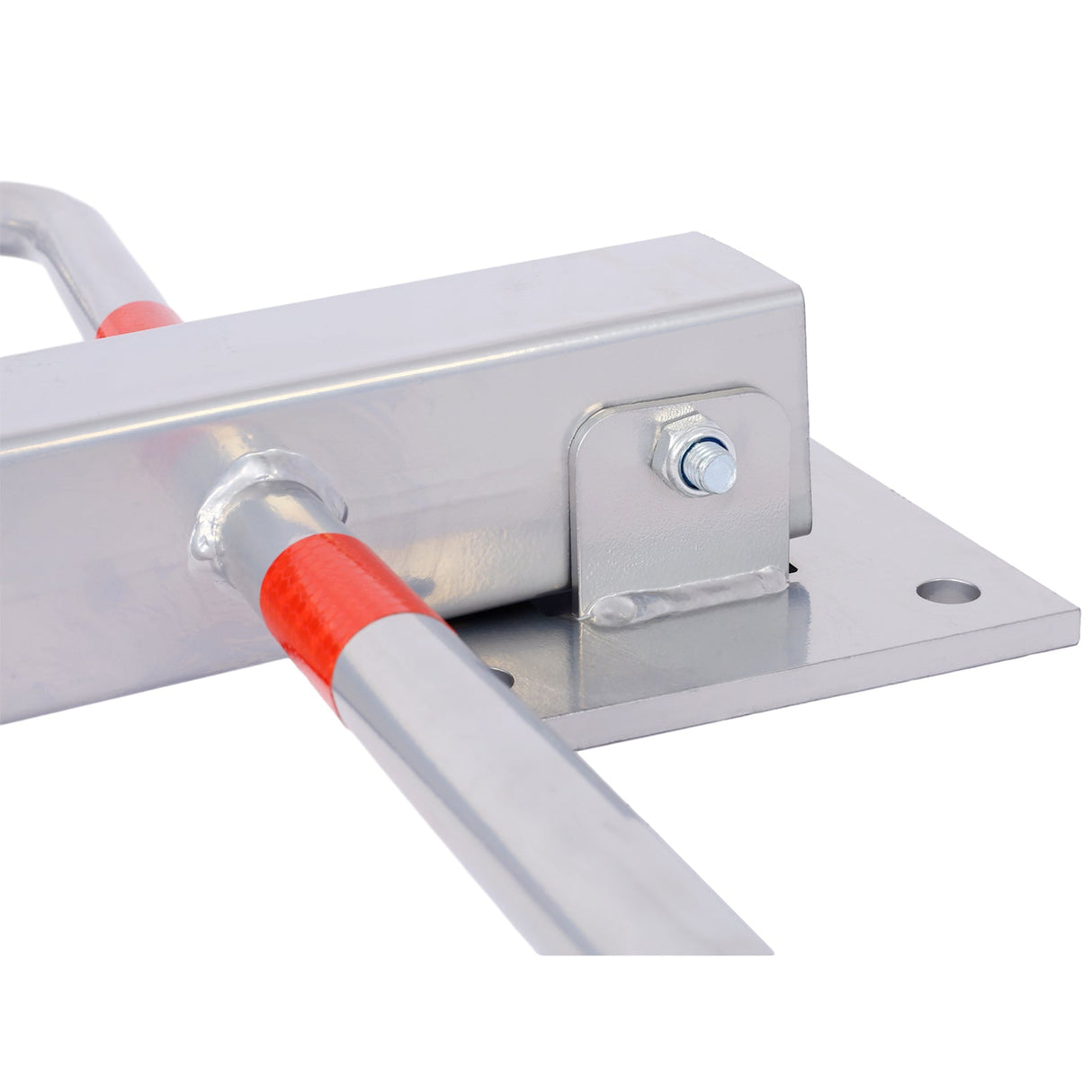 Bollard Pole Barrier with Lock - Gray - Fab Heavy Parts