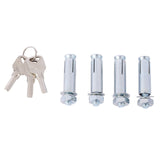 Bollard Pole Barrier with Lock - Gray - Fab Heavy Parts