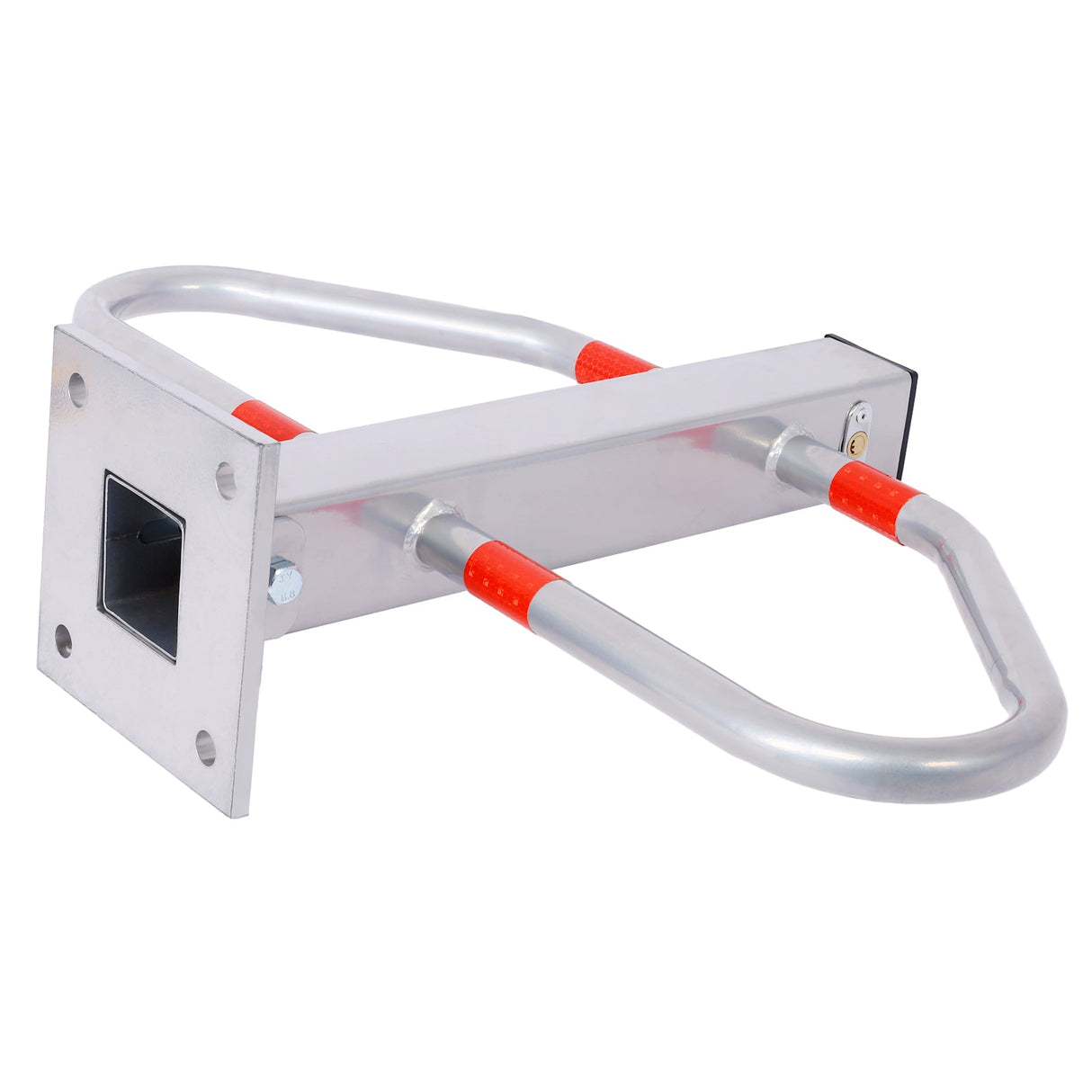 Bollard Pole Barrier with Lock - Gray - Fab Heavy Parts