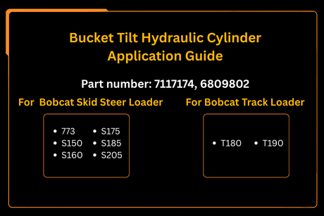 Bucket Tilt Hydraulic Cylinder 7117174 Aftermarket Replacement For Bobcat 773 S150 S160 S175 S185 S205 T180 T190 - Fab Heavy Parts