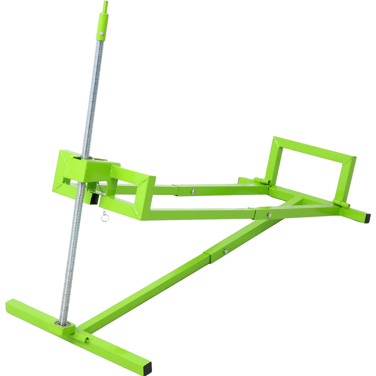 Easy Lawn Mower Lift 800 Lbs Capacity Ride-on Cleaning Aid Universal + 45° Tilt Adjustable--Green