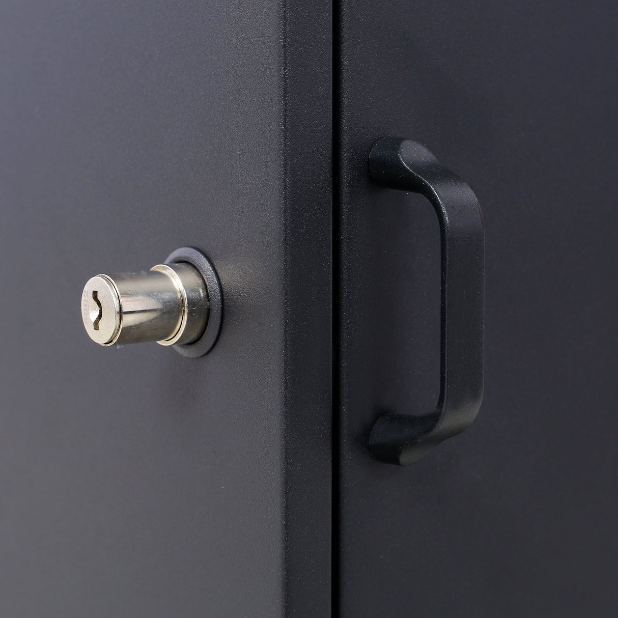 Large Package Delivery Parcel Mail Drop Box Floor Lockable Drop Slot Mail Box with Parcel Compartment--Black