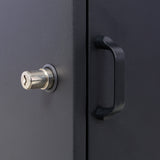 Large Package Delivery Parcel Mail Drop Box Floor Lockable Drop Slot Mail Box with Parcel Compartment--Black