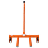 Heavy Duty Adjustable Tire Wheel Dolly 330 Lbs Capacity--Orange