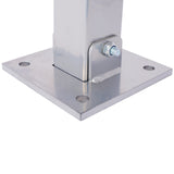 Bollard Pole Barrier with Lock--Gray