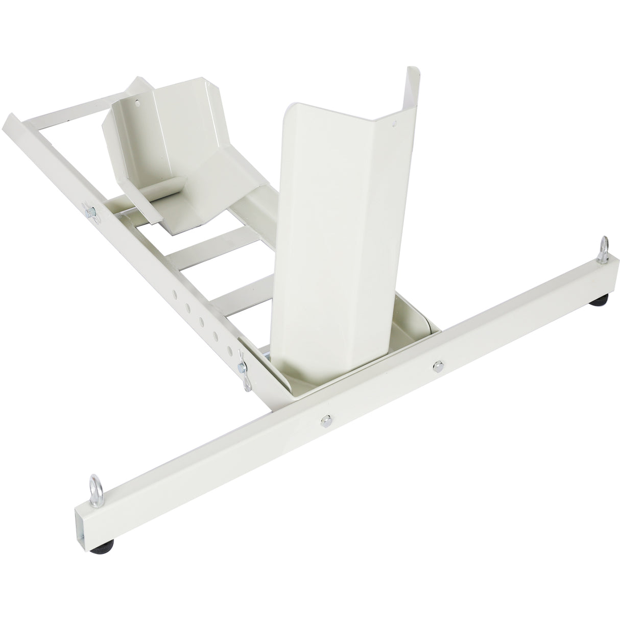 1800 Lb. Capacity Motorcycle Stand Wheel Chock Adjustable Heavy Duty with 4 Sets Tie down