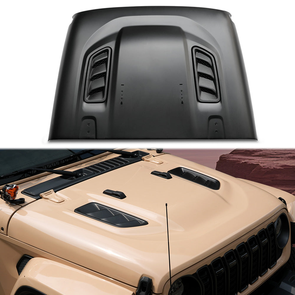 10th Anniversary Engine Hood For Jeep Wrangler JL 2018+ and Jeep Gladiator JT 2018+ (Not Fit for JL 392 and JT Mojave)