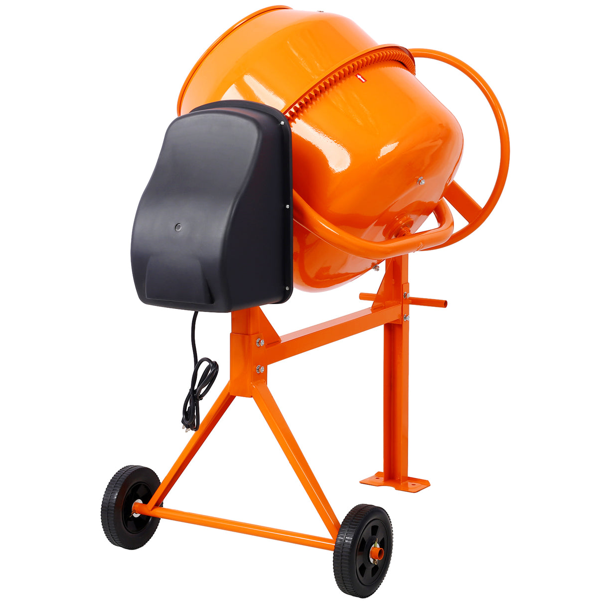 Cement Mixer 5 Cu. Ft Electric Concrete Machine 650W AC Motor Portable Power