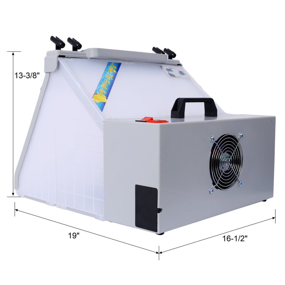 Portable Airbrush Spray Booth Kit Includes 3 Led Lights 4 Airbrush Holders and 1 Paint Holder