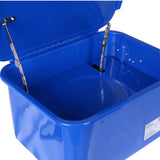 Cabinet Parts Benchtop Automotive Washer with 110v Electrical Pump 3.5 Gallon Blue - Fab Heavy Parts