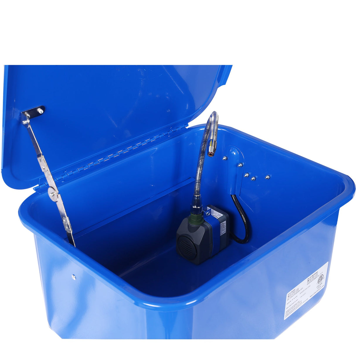 Cabinet Parts Benchtop Automotive Washer with 110v Electrical Pump 3.5 Gallon Blue - Fab Heavy Parts