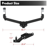Carbon Steel Class 3 Trailer Hitch 2 Inch Square Receiver Compatible with 1999 - 2013 Chevrolet Silverado and GMC Sierra Selected Models - Fab Heavy Parts