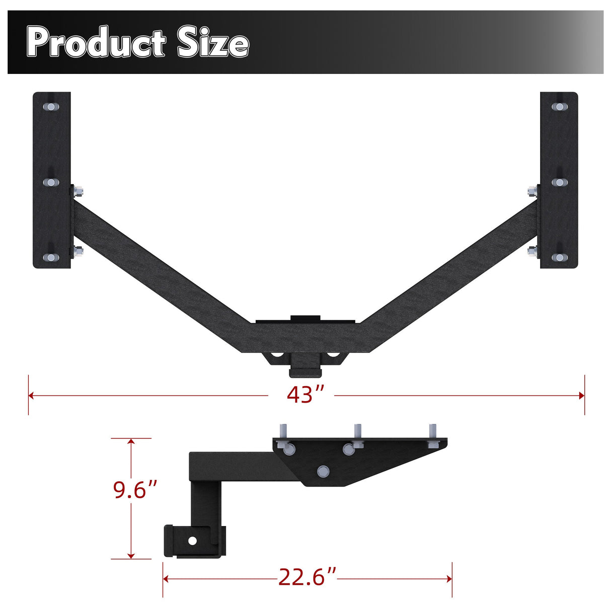 Carbon Steel Class 3 Trailer Hitch Compatible with Acura MDX 2014 - 2020 Honda Pilot 2016 - 2022 Tow Hitch 2 - Inch Receiver - Fab Heavy Parts