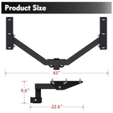 Carbon Steel Class 3 Trailer Hitch Compatible with Acura MDX 2014 - 2020 Honda Pilot 2016 - 2022 Tow Hitch 2 - Inch Receiver - Fab Heavy Parts