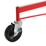 Carbon Steel Drywall Lift 11 FT Panel Hoist with Rolling Caster and Lockable Tool Jack - Red - Fab Heavy Parts