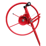 Carbon Steel Drywall Lift 11 FT Panel Hoist with Rolling Caster and Lockable Tool Jack - Red - Fab Heavy Parts