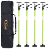 4 Pack Adjustable Support Pole Steel 3rd Hand Support System Extends from 45 to 114 Inch with Carry Bag--Green