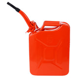 3 Pcs 5 Gallon Fuel Can with Flexible Spout Steel--Red