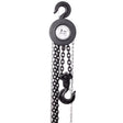 Chain Hoist 11000lbs 5T Capacity 10ft with 2 Heavy Duty Hooks Manual Steel Construction - Black - Fab Heavy Parts