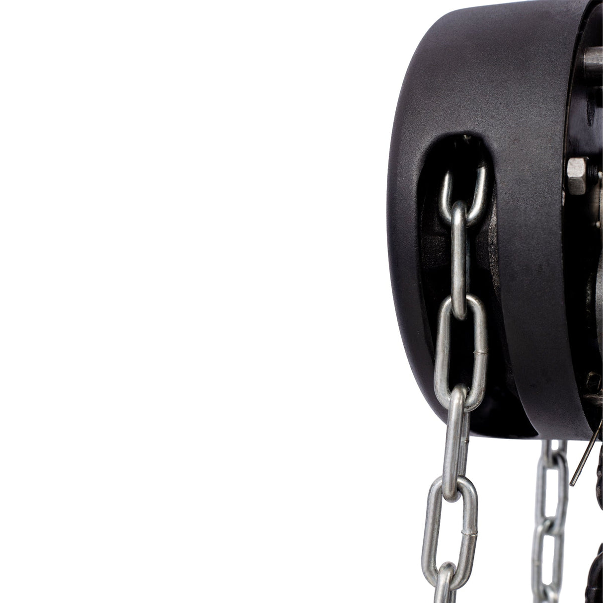 Chain Hoist 2200lbs 1T Capacity 10ft with 2 Heavy Duty Hooks Manual Steel Construction - Black - Fab Heavy Parts