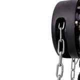 Chain Hoist 2200lbs 1T Capacity 10ft with 2 Heavy Duty Hooks Manual Steel Construction - Black - Fab Heavy Parts