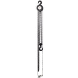 Chain Hoist 6600lbs 3T Capacity 10ft with 2 Heavy Duty Hooks Manual Steel Construction - Black - Fab Heavy Parts