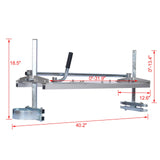Chainsaw Mill Portable Aluminum Steel Planking Lumber Planking Milling Bar Size 14 - 36" - Fab Heavy Parts