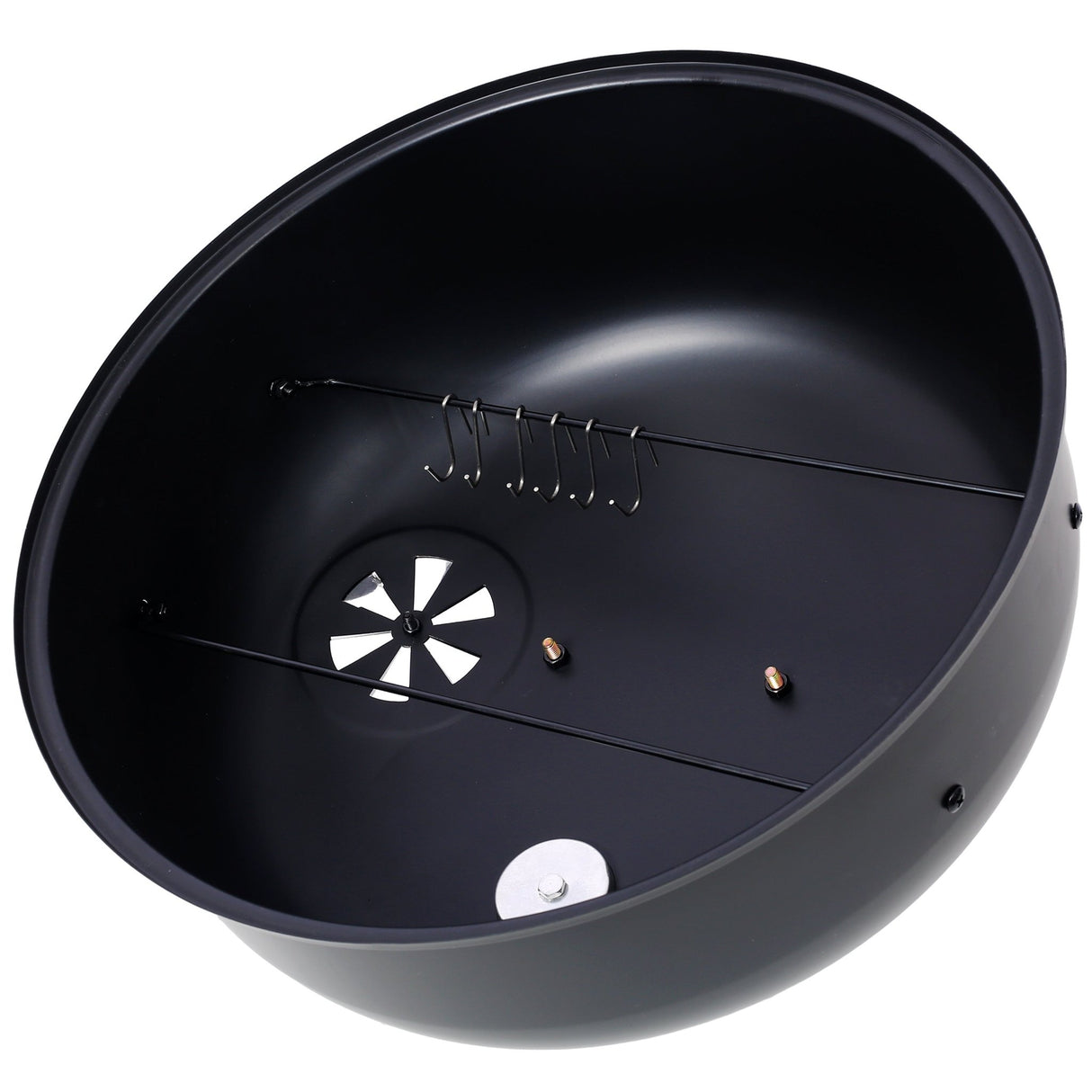 Charcoal Smoker Grill 16 Inch Vertical BBQ Grill - Black - Fab Heavy Parts