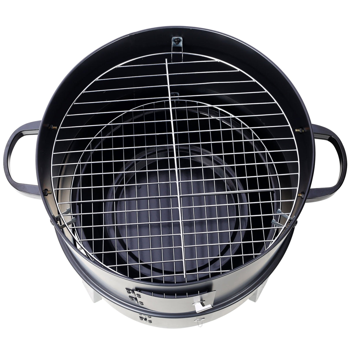 Charcoal Smoker Grill 16 Inch Vertical BBQ Grill - Black - Fab Heavy Parts