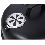 Charcoal Smoker Grill 16 Inch Vertical BBQ Grill - Black - Fab Heavy Parts