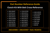 Clutch Kit With Belt AM138487 AM138486 Fits for Yanmar 3TNV70 Engine John Deere 4X2 4X4 HPX HPX815E 6X4 Trail Worksite Gator - Fab Heavy Parts