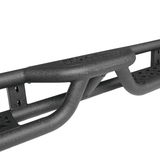 Coated Black Carbon 6 - Inch 2 - Stairs Side Step Rails Step Bars Steel Nerf Bars Running Boards Compatible with Jeep Wrangler JL 4 Doors 2018 - 2025 - Fab Heavy Parts