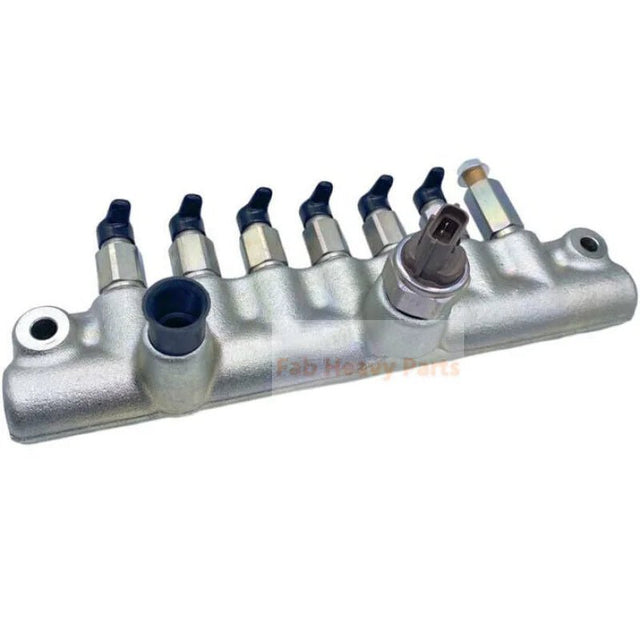 Common Rail Assembly 23810 - E0020 Fits for Kobelco Excavator SK330 - 8 SK350LC - 8 J08E - Fab Heavy Parts