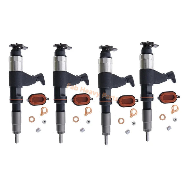 4 PCS Common Rail Injector for Denso 095000-6310 Fits for John Deere RE546784 RE531209 RE530362