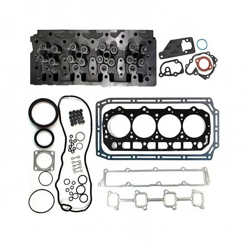 Complete Cylinder Head with Full Gasket Kit 129907-11700 for Yanmar Engine 4TNV94L 4TNV98 Hitachi Excavator ZX60USB-3F ZX65USB-3F - Fab Heavy Parts