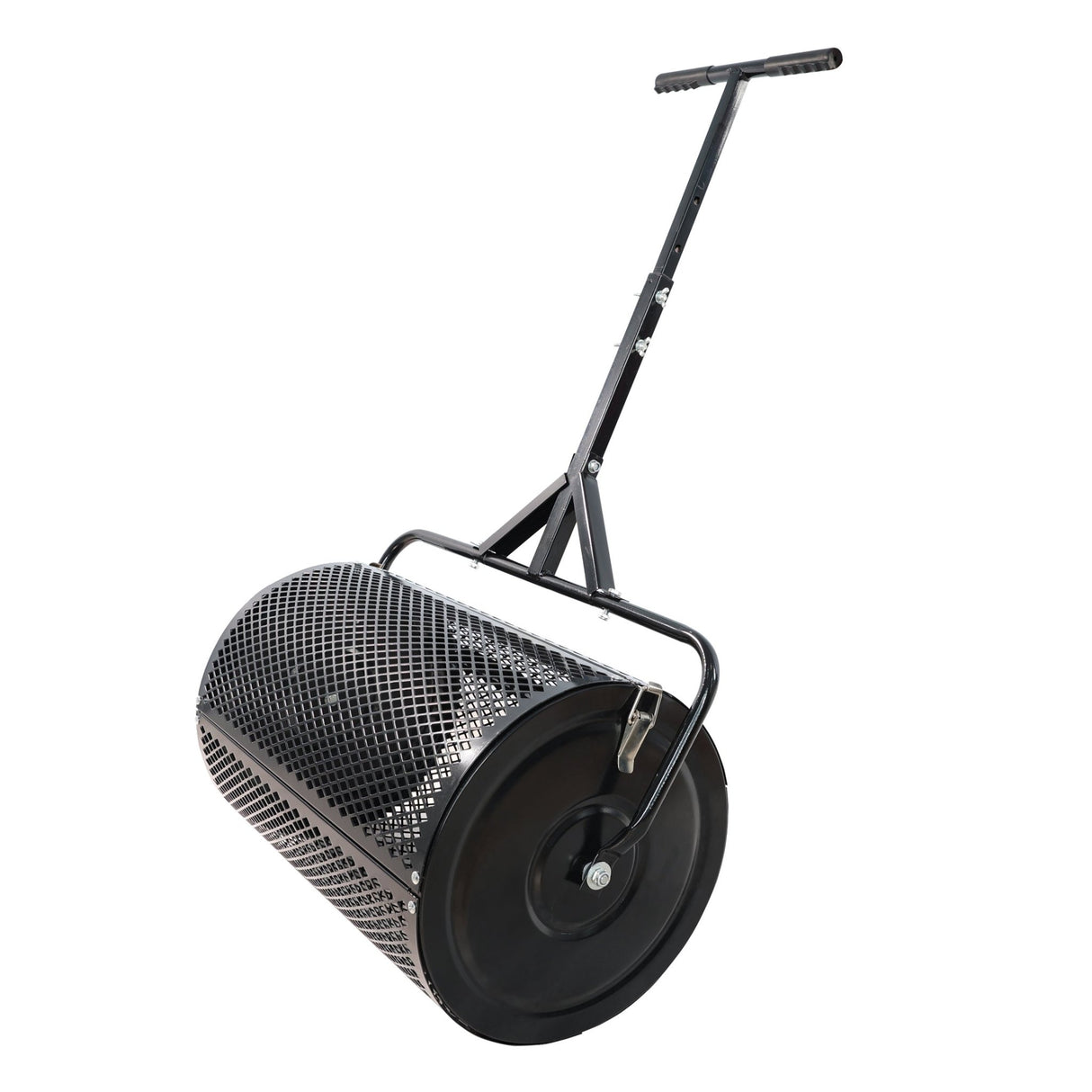 Compost Peat Moss Spreader with Upgrade T Shaped Handle Metal Mesh - Black - Fab Heavy Parts