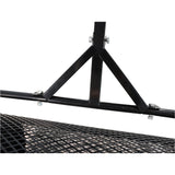 Compost Peat Moss Spreader with Upgrade T Shaped Handle Metal Mesh - Black - Fab Heavy Parts
