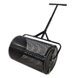 Compost Peat Moss Spreader with Upgrade T Shaped Handle Metal Mesh - Black - Fab Heavy Parts