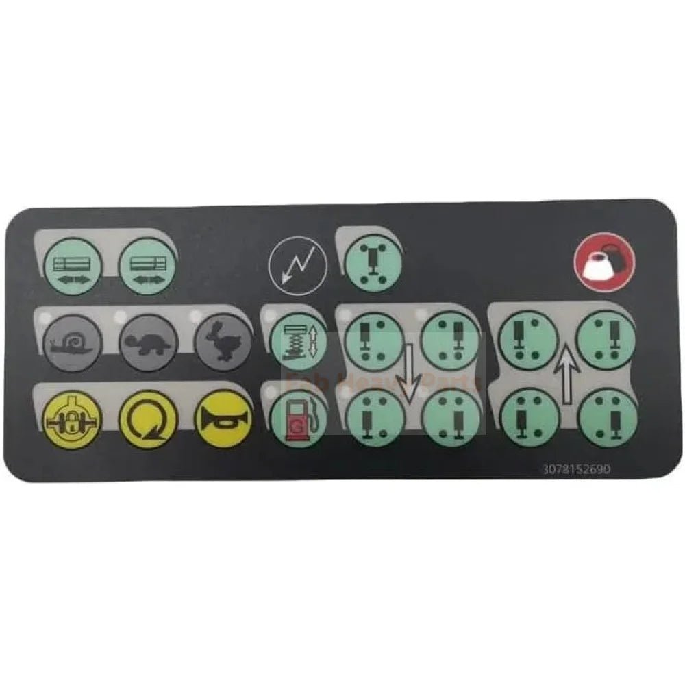 Control Box Decal 3078152690B Fits for Haulotte Scissor Lift Compact 10DX Compact 12DX H15SXL - Fab Heavy Parts