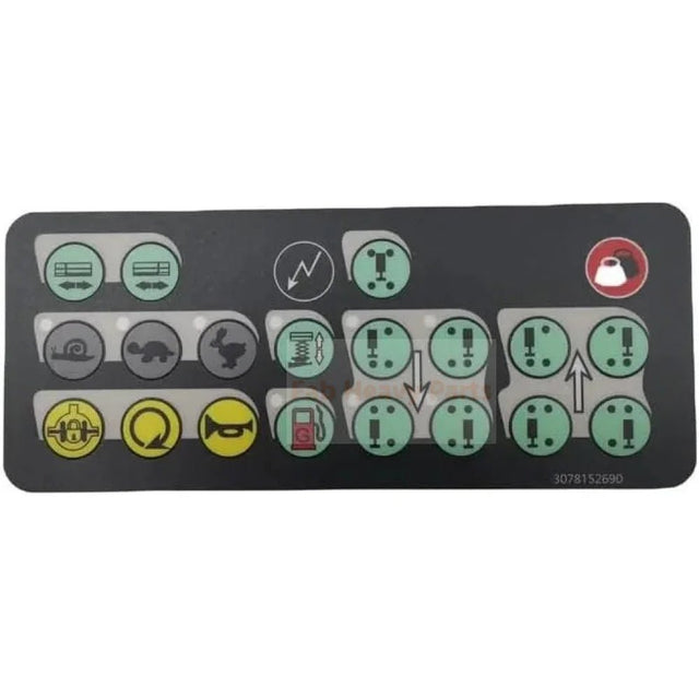 Control Box Decal 3078152690B Fits for Haulotte Scissor Lift Compact 10DX Compact 12DX H15SXL - Fab Heavy Parts