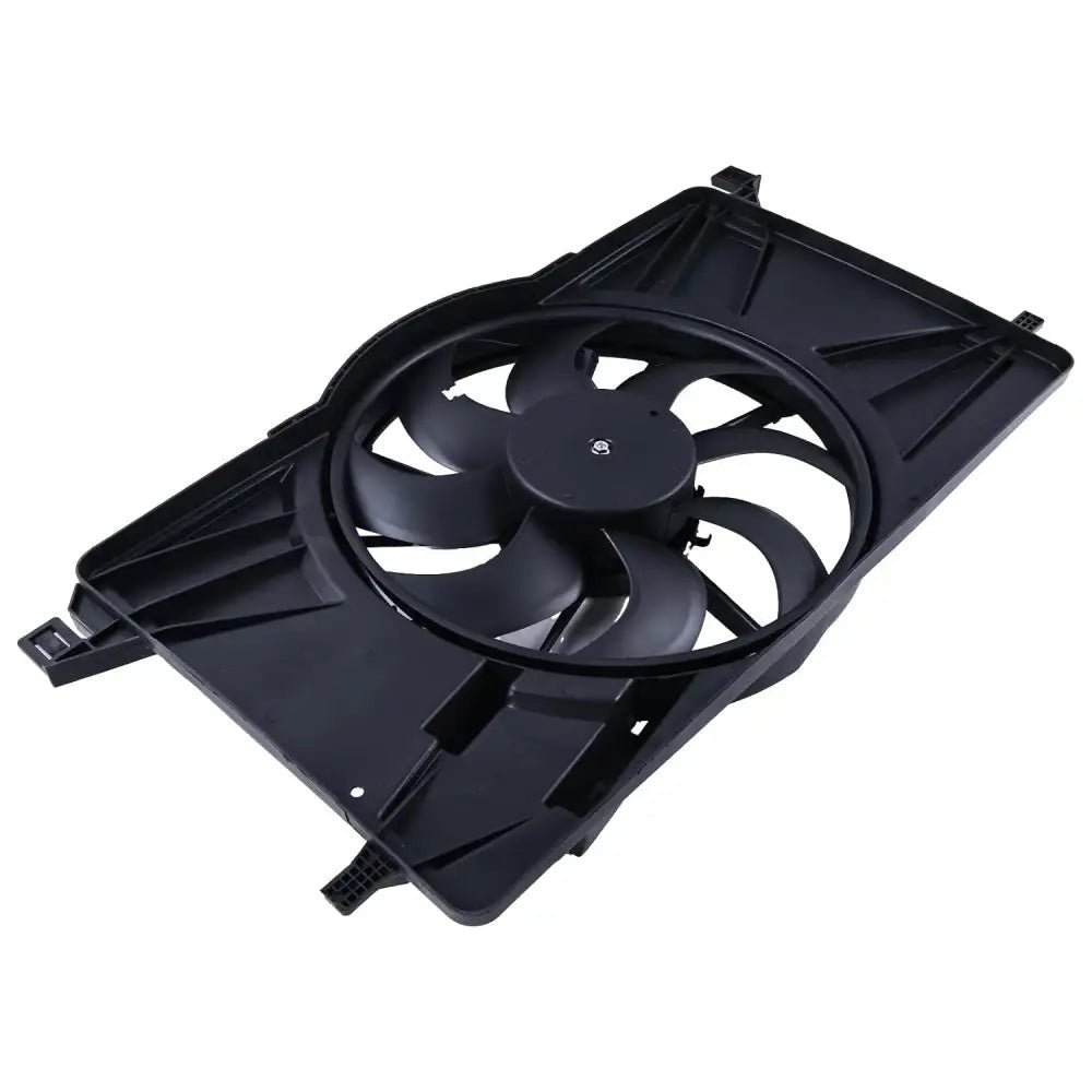 Cooling Fan Assembly Without Control Module OE BV6Z8C607K BV6Z-8C607-K Compatible with Ford Focus 2.0L 2012-2018 2.3L Turbo 2016-2018 1.0L Turbo 2018 - Fab Heavy Parts