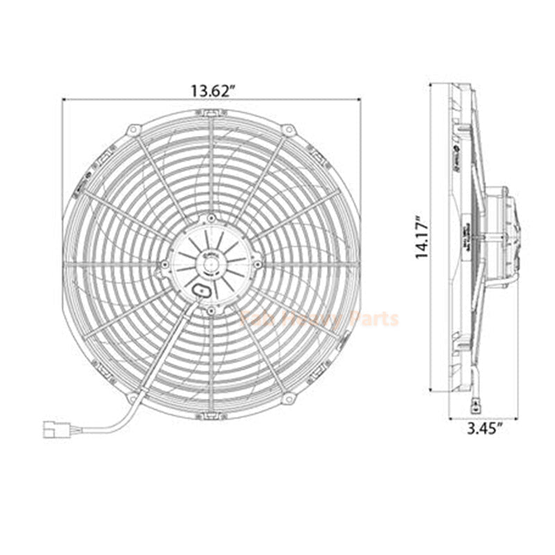 Cooling Puller Fan 30102044 VA13-AP70/LL-63A - Fab Heavy Parts