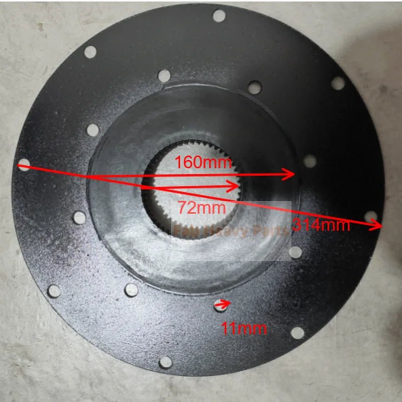 Coupling 22351720 for Ingersoll Rand Doosan Air PLAS JD 185 Compressor - Fab Heavy Parts