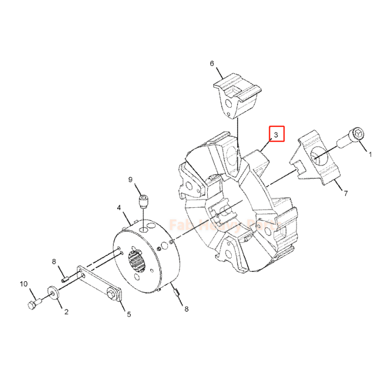 Coupling Element 324 - 4185 3244185 Fits Caterpillar Cat E345C 345C 345Cl M345C - Fab Heavy Parts