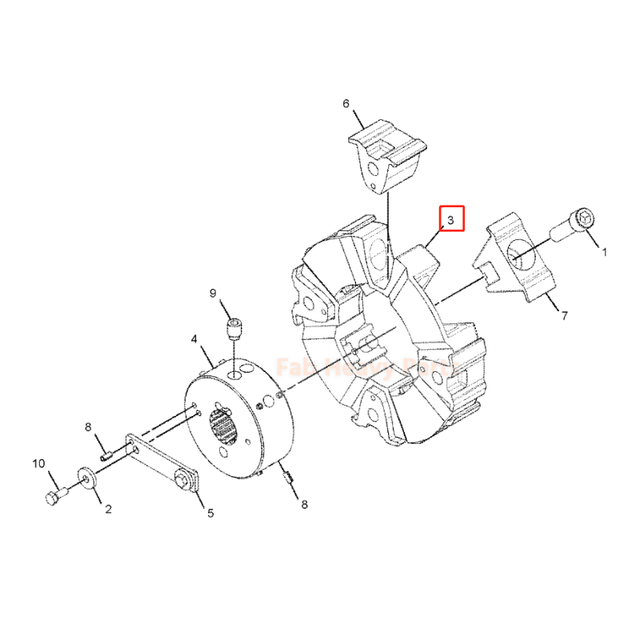 Coupling Element 324 - 4185 3244185 Fits Caterpillar Cat E345C 345C 345Cl M345C - Fab Heavy Parts