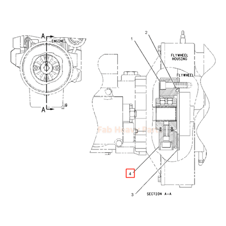 Coupling Hub Assembly 255 - 2945 2552945 Fits Caterpillar CAT 325C 322C E325C E322C - Fab Heavy Parts