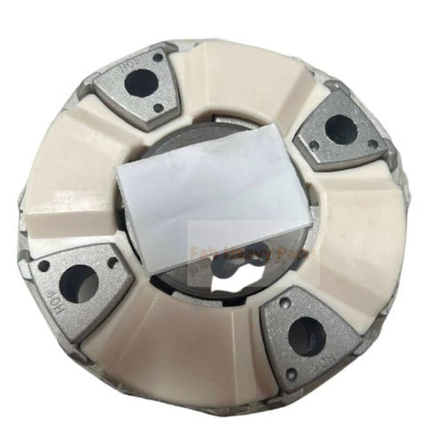 Coupling With Hub AT215906 4340275 Fits John Deere 110 120 120C 135C 160LC - Fab Heavy Parts