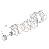 Crankshaft 308 - 4729 3084729 Fits for Caterpillar CAT Engine 3054C C4.4 Backhoe Loader 414E 416D 420D 422F2 424D 428D 430D 432D 432E 434E 442D 444E - Fab Heavy Parts