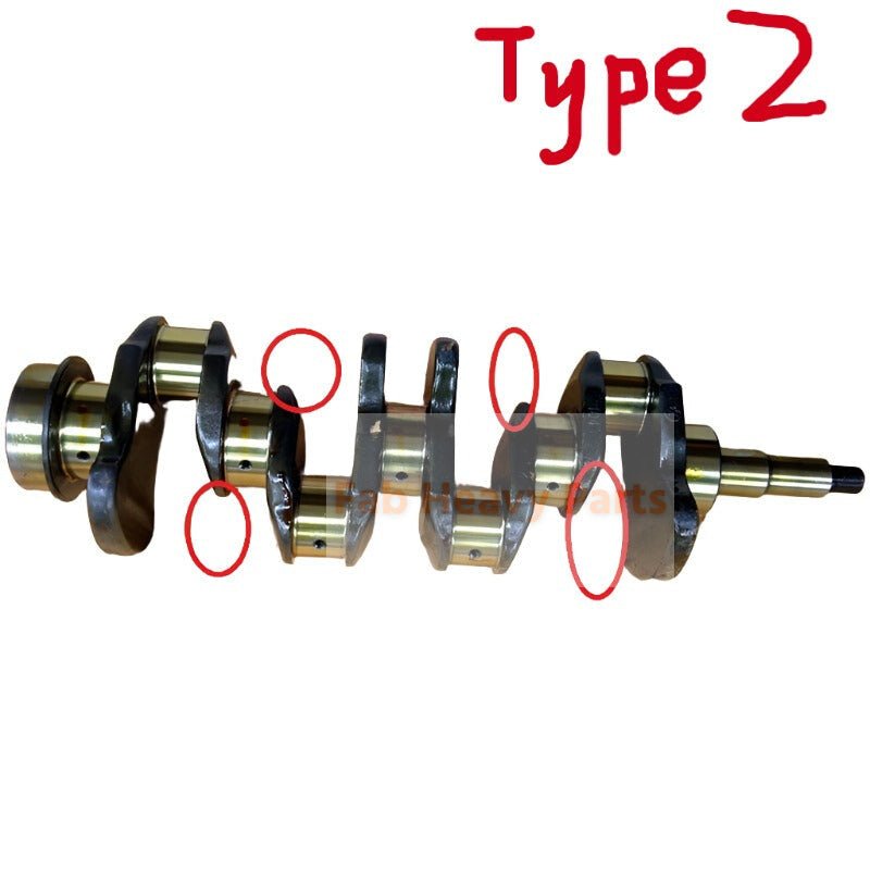 Crankshaft MD013680 Fits for Mitsubishi 4D35 Engine - Fab Heavy Parts
